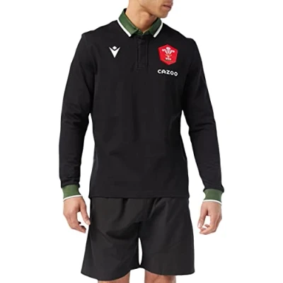 Image of 2021 2022 Wales Alternate Rugby Cotton LS Shirt, XXL Adults