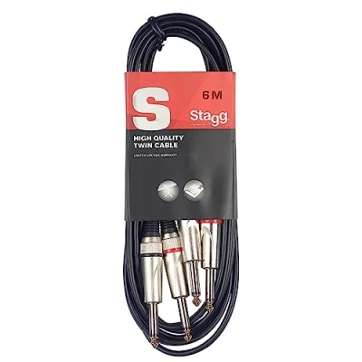 Image of Stagg STC6P 6 m 2x Jack Twin Cable