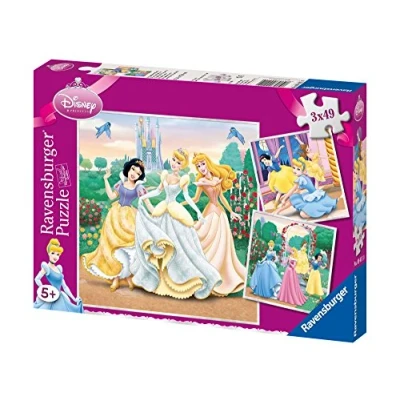 Image of Ravensburger Disney Princess Jigsaw Puzzle 3 Pack (49 Pieces Each)