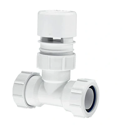 Image of Mcalpine Ventapipe Auto Air Vent Admittance Valve with Multifit Tee 1.25&#039;&#039; VP4