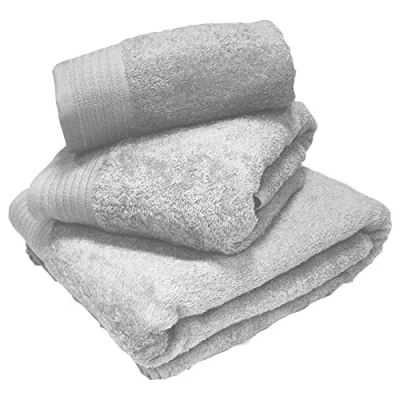 Image of Sue Rossi Ltd 100% Egyptian Cotton Towels 600 GSM Thick Soft Face Hand Bath Towel Sheet XL Super And Colours (Silver, Sheet)