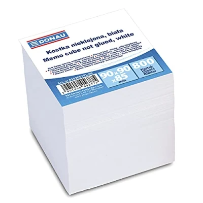 Image of DONAU 8302001PL 09 slip log / Note pad for on box, 90 x 85 mm, 800 sheets, white