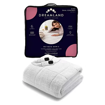 Image of Dreamland Hunker Down Scandi Sherpa Underblanket King Dual
