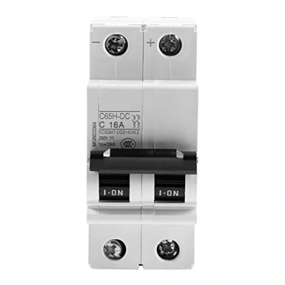 Image of Miniature Circuit Breaker, Akozon DC 250V 2P Low voltage Air Breaker Solar Energy Switch for Panels Grid System, Wind and Hybrid System(32A)