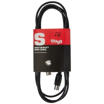 Image of Stagg SMD2 E 2 m 5 Pin DIN Male Connector MIDI Cable