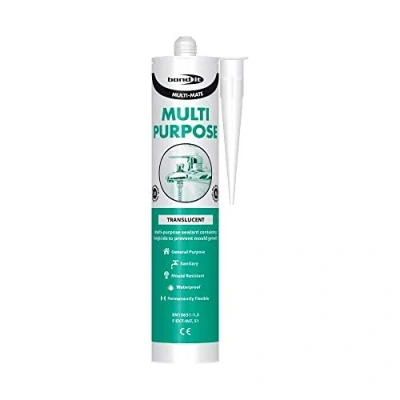 Image of 2x Bond It White Multimate Silicone Sealant Multi Purpose Kitchen Bathroom