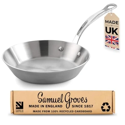 Image of Samuel Groves STP7128RH Classic 30cm Stainless Steel Triply Frypan