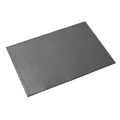 Image of Durable Desk Mat Leather in Graphite 65 x 45 cm Hand Stitched Premium Made From Soft Grained Cowhide