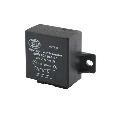 Image of 1713080 Indicator Relay HELLA 4DW 003 944 071 24V 21W Electronic 3+1x21W (8x21W)W with holder for trailer
