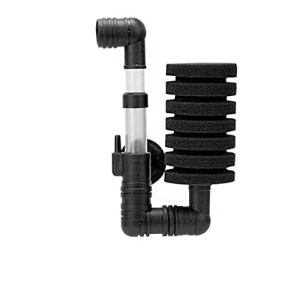 Image of ANCLLO Air Pump Sponge Filter Biochemical for Aquarium Fish Tank Up to 60L Filter, Black