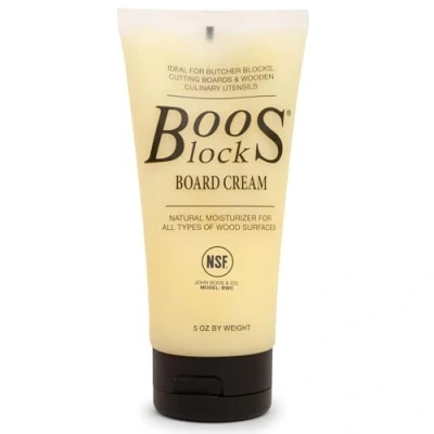 Image of Boos Block Board Cream (5 oz) Chopping Wax Cutting Food Grade Beeswax Care &amp; Maintain