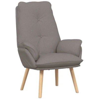 Image of Relaxing Chair Taupe Fabric Vidaxl