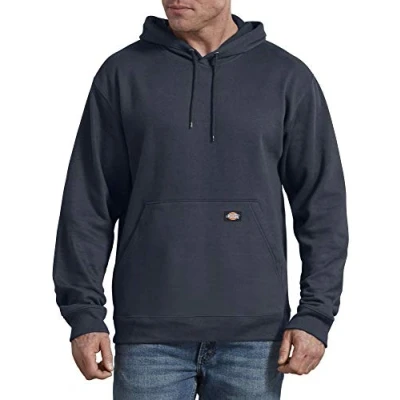 Image of Dickies Men&#039;s Big Tall Pullover Fleece Hoodie Jacket, Dark Navy, L