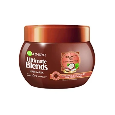 Image of Garnier Ultimate Blends Coconut Oil Frizzy Hair Treatment Mask, 300ml