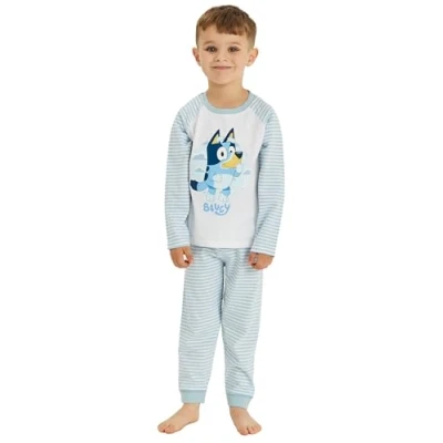 Image of Boys Bluey Pyjamas Nightwear (Bluey Striped, 2 3 Years)