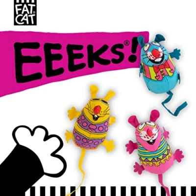 Image of Pet Mate Fat Cat Classic Eeeks Flower Toy