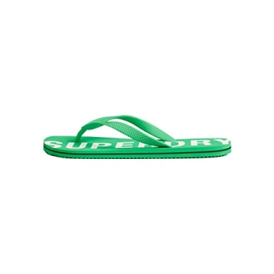 Image of Superdry Men&#039;s Code Essential FLIP Flop, Bright Green, Medium UK