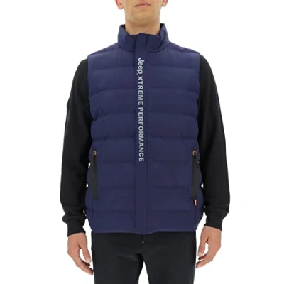 Image of JEEP O102619 A184 XP MAN TECH PUFFER VEST With Pockets JX22A Deep Blue XXL