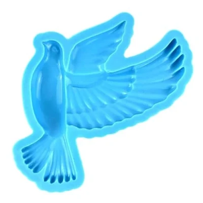 Image of Pnuokn Silicone Mold, Pigeon Mold Animals Resin Keychain Pendant 3D Epoxy DIY Jewelry Casting Mould