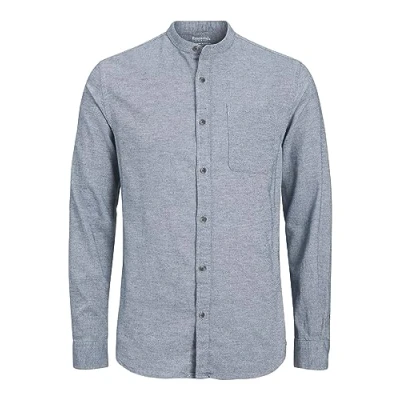 Image of Bestseller A/S Men&#039;s Jjeband Melange Shirt Ls Sn, Faded Denim, M