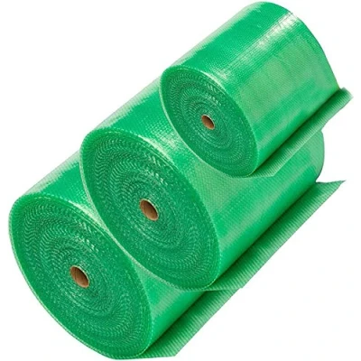 Image of 2 Rolls 500mm x 100m Small Green Protective Bubble Wrap Roll