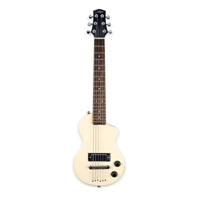 Image of Carry on By Blackstar Mini Vintage White Electric Guitar Perfect for Kids and Adults, Beginners Travel