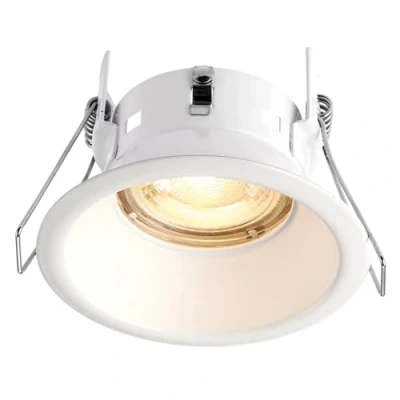 Image of SPECULO Fire Rated Downlights Anti Glare Ceiling Lights Matt White LED GU10 Spotlights IP65 Waterproof Recessed Bathroom