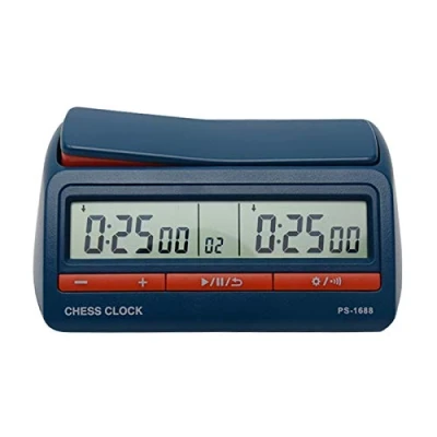 Image of Chess Clock Digital Timer, Professional International with Large Seesaw Button, Game Timer