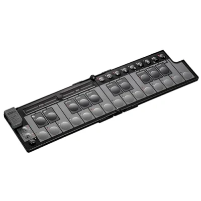 Image of Korg nanoKEY Fold Foldable 25 Key MIDI Keyboard Controller with USB C and TRS Black