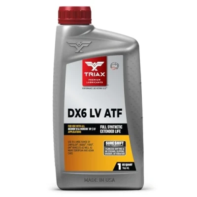 Image of TRIAX Transyn DEX VI Full Synthetic Low Viscosity Automatic Transmission Fluid OEM Grade Fill for Life Compatible with GM Dexron VI, Honda/Acura DW 1, Toyota WS, Most GM, Chrysler, Jeep (1 Quart)