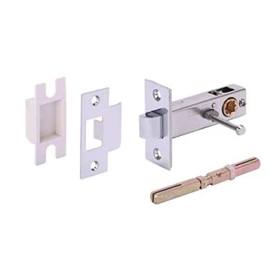 Image of HANDLEZONE® 76mm Privacy Latch, Premium Tubular Catch for Internal Timber Doors Polished Chrome