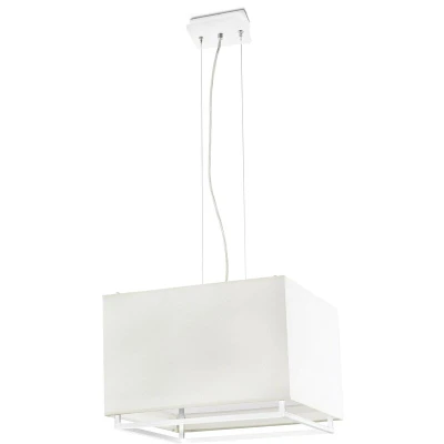 Image of Vesper 3 Light Ceiling Pendant Bar White, Beige, E27