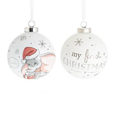 Image of Widdop Disney My First Christmas Ceramic Bauble 80mm Dumbo
