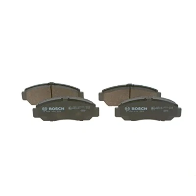 Image of 581013EE00, 581013EE01, 581013EU00 Brake pad set BOSCH 0 986 494 884 Low Metallic with integrated wear warning contact KIA: SORENTO 1