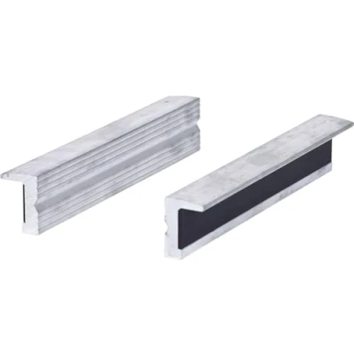 Image of KS Tools 914.0083 Aluminium bench vice protective jaws with textured surface,160mm
