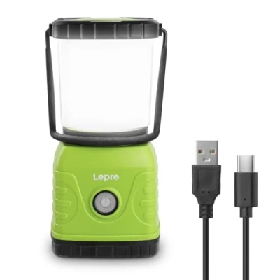 Image of Lepro Camping Light Rechargeable, 1300 Lumen Lantern for Tents, Dimmable 4 Modes, Tent Lights with 3600mAh Power Bank, Accessories, Rechargeable Outdoors, Emergency