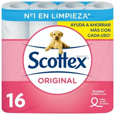 Image of Scottex Original Toilet Paper, 16 Rolls