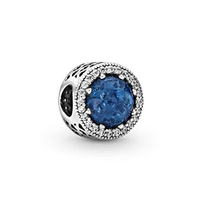 Image of PANDORA Timeless Women&#039;s 14k Rose Gold Plated Sparkling Row Spacer Cubic Zirconia Clip Charm for Bracelet, No Box