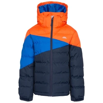 Image of Trespass Boys Padded Jacket Windproof Water Resistant Hooded School Layout
