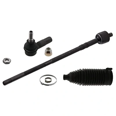 Image of 3812F7, 3812F7S1, 3817A5, 406682, 406685 Tie Rod FEBI BILSTEIN 44935 Front Axle Left, Right with nuts clamps, steering bellow
