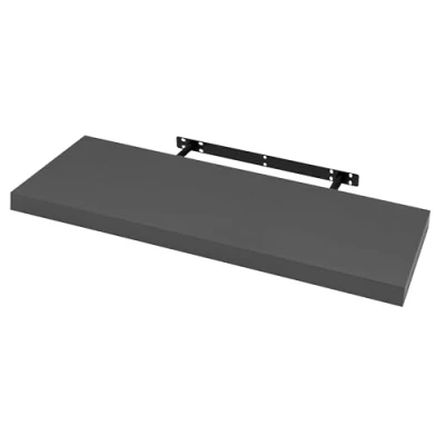 Image of WOLTU RG9370dgr Wall Shelf CD DVD Bookshelf Floating Wooden Board 90 x 22.9 3.8 cm Dark Grey for Office, Living Room, Bedroom, Kitchen