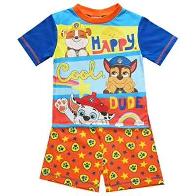 Image of Kids Essentials Boys Paw Patrol Short Pyjamas Character Nightwear (Paw Shorty, 3 4 Years)