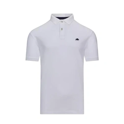 Image of Raging Bull Classic Organic Polo Shirt White