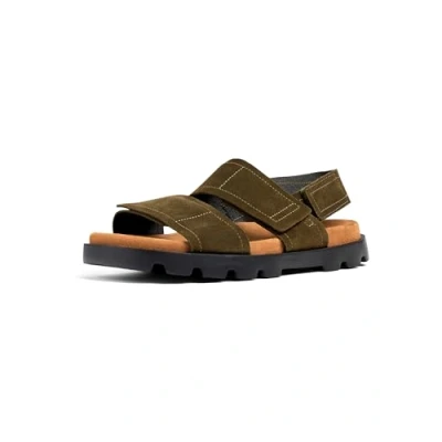 Image of Camper Brutus Sandal K100777, Men&#039;s 2 Strap Sandal, Medium Green 010, 9.5 UK