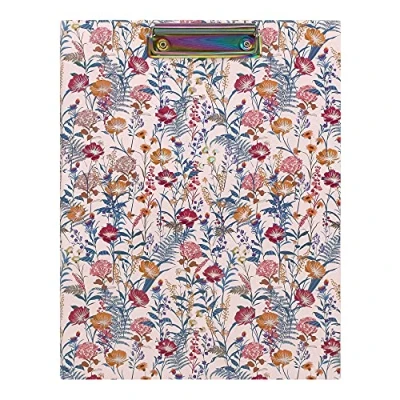 Image of Pukka Pad Bloom A4 Padfolio Document Storage Clipboard with Inner File Folder and Notepad 32 x 13.5cm Cream