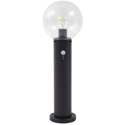 Image of Lindby Dangan pillar light, clear, 60 cm, glass, sensor