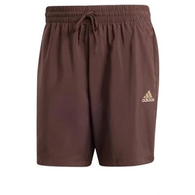 Image of adidas Men&#039;s AEROREADY Essentials Chelsea Small Logo Shorts, Shadow Brown F23, S Tall