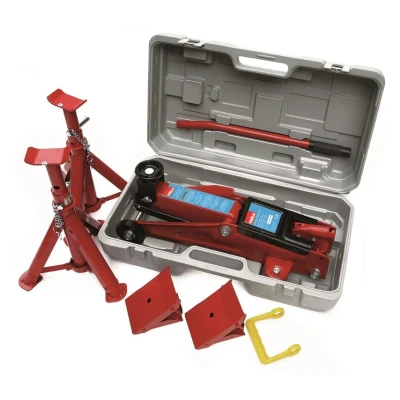 Image of Hilka 82930240 2 Ton Trolley Jack Kit in BMC, Red