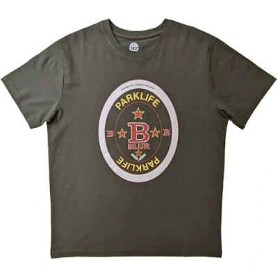 Image of Paradiso Clothing BLUR Parklife Beermat Unisex Print Tshirt, Size: Medium, Green