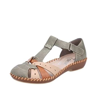 Image of Rieker Women&#039;s M1655 Loafer, grün, 7.5 UK